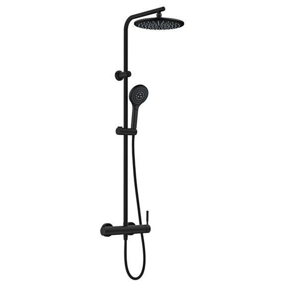 Colonne de douche mécanique ARFEA Ø25cm noire - INVENTIV