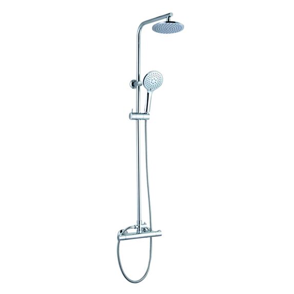Colonne de douche thermostatique Nelo chromée - INVENTIV