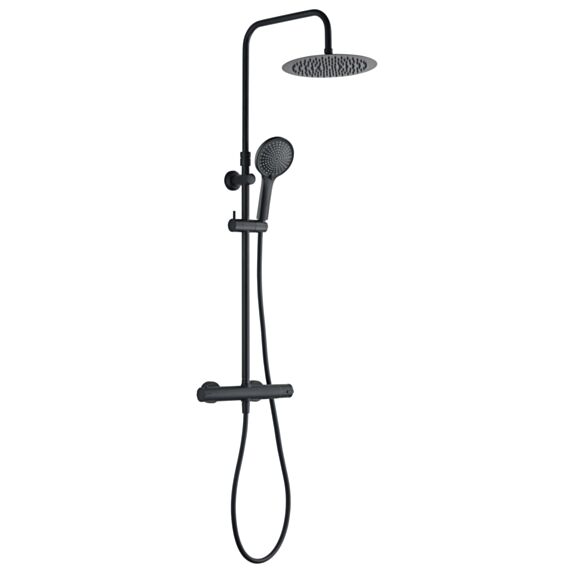 Colonne de douche thermostatique LOMA noire - INVENTIV