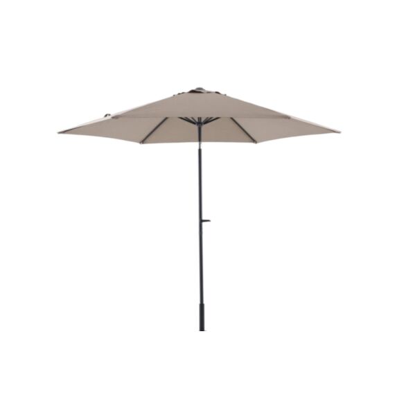 Parasol droit Ø3m aluminium taupe - INVENTIV