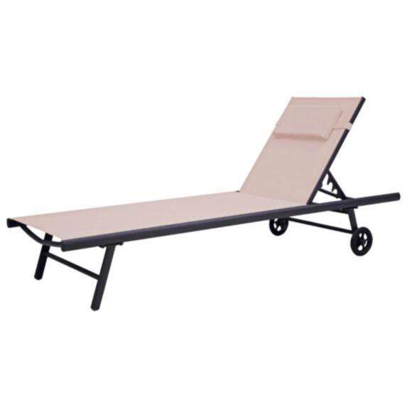 Bain de soleil Mikado alu 190x60x30cm lin - INVENTIV