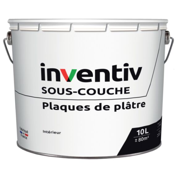 Sous-couche plaques de plâtre cartonnées 10 L INVENTIV