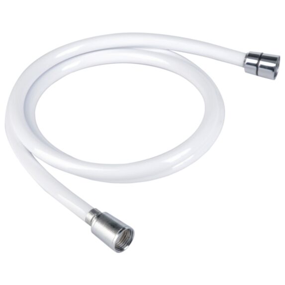 Flexible de douche Blanc PVC 1,5 m - INVENTIV