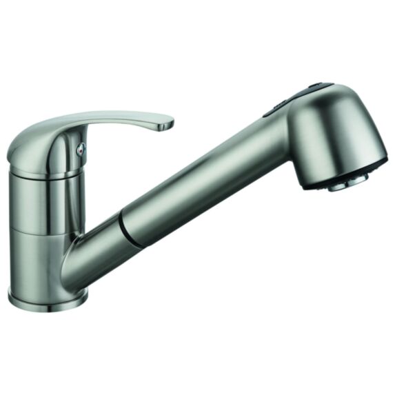 Mitigeur évier douchette extractible métal finition autre 16x9cm gris - INVENTIV