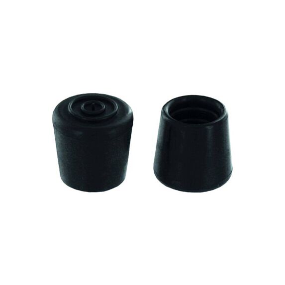 Set de 4 patins enveloppants Ø20 mm caoutchouc noir - INVENTIV