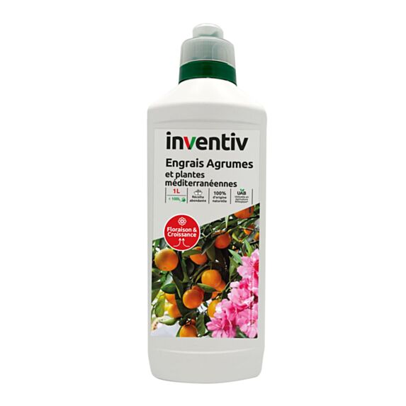 Engrais Agrumes & Plantes méditerranéennes 1L - INVENTIV