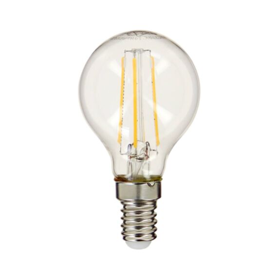 Pack de 3 Ampoules LED Filament forme poire verre transparent blanc chaud - INVENTIV