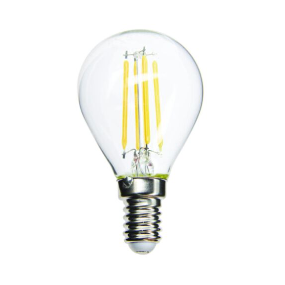 Pack de 3 Ampoules Led Filament 470 Lumens Forme Poire Blanc Froid - INVENTIV