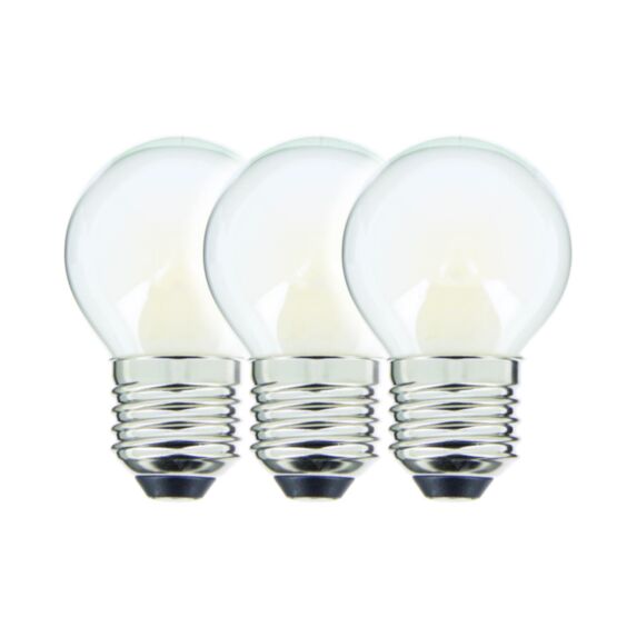 Pack de 3 Ampoules Led Filament 470 Lumens Forme Poire - INVENTIV