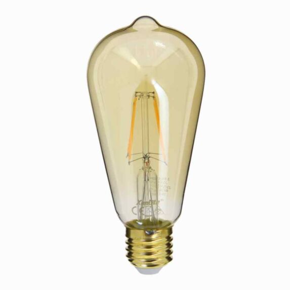Ampoule Filament LED ST64 Edison E27 350Lm 32W 1800K Blanc chaud - INVENTIV
