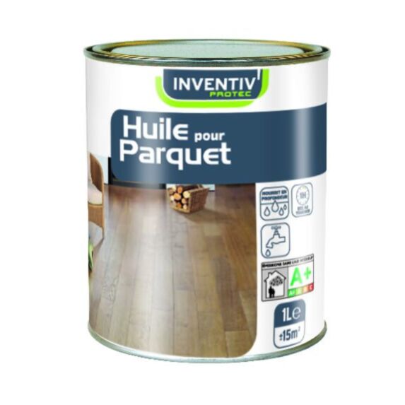 Huile parquet 1l incolore naturel - INVENTIV