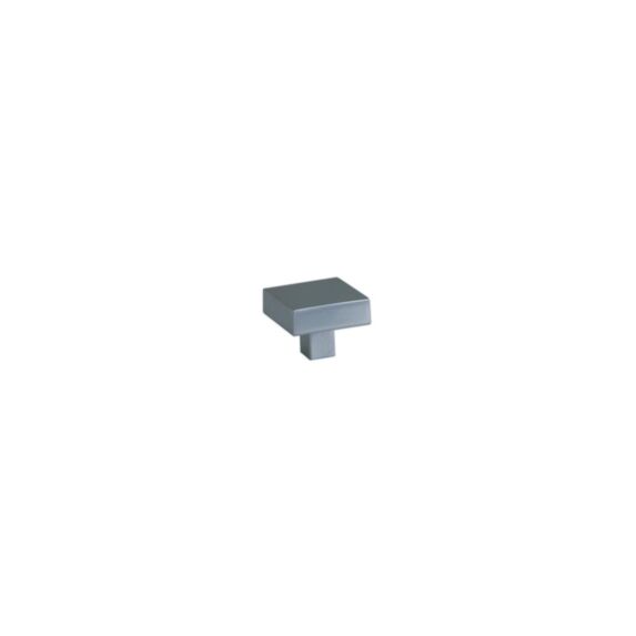 Bouton meuble Contemporain Chromé Mat Zamak 30x30x24mm - B BEAUTY
