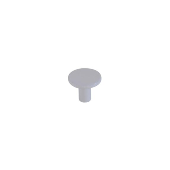 Bouton meuble Contemporain Zamak Blanc ø25mm h21mm - B BEAUTY