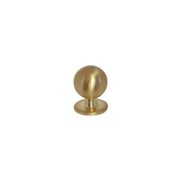 Bouton meuble New Zamak Brossé Doré ø20mm h27mm - B BEAUTY