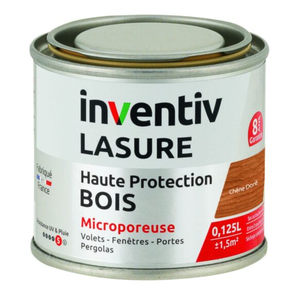 Lasure 8 ans Chêne Doré 0,125L - INVENTIV