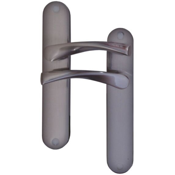Poignées de porte bec de cane Léon aluminium acier nickelé - B BEAUTY