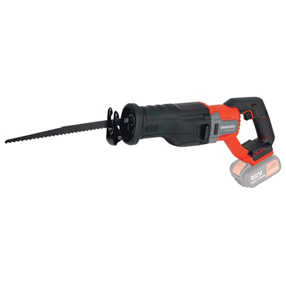 Scie sabre sans fil brushless 20V (sans batterie) - INVENTIV