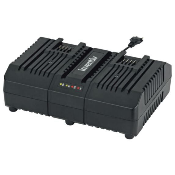 Chargeur de batterie double 20V 4A - INVENTIV