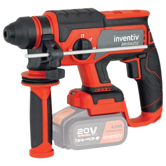 Perforateur sans fil brushless 2 Joules 20V (sans batterie) - INVENTIV