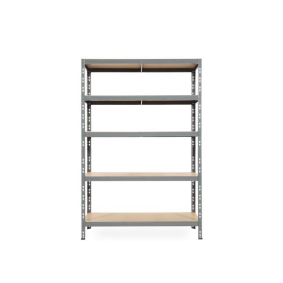 Etagère 5 plateaux métal/bois 50x120xH.179cm - INVENTIV