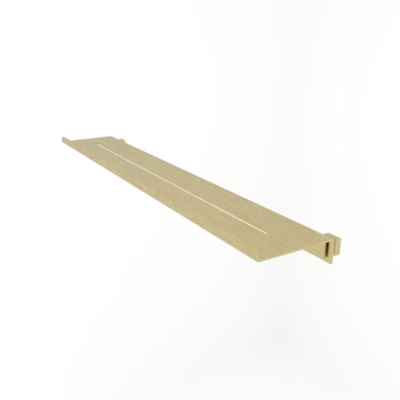 Étagère pour pare baignoire aluminium 475mm or - INVENTIV
