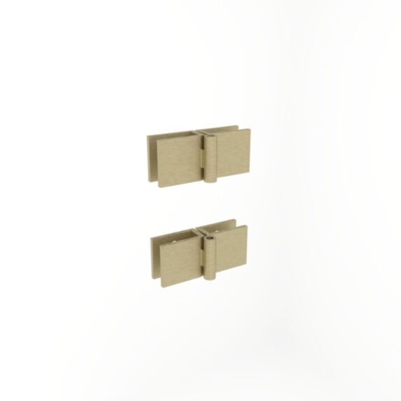 Charnière de jonction pare baignoire inox or - INVENTIV