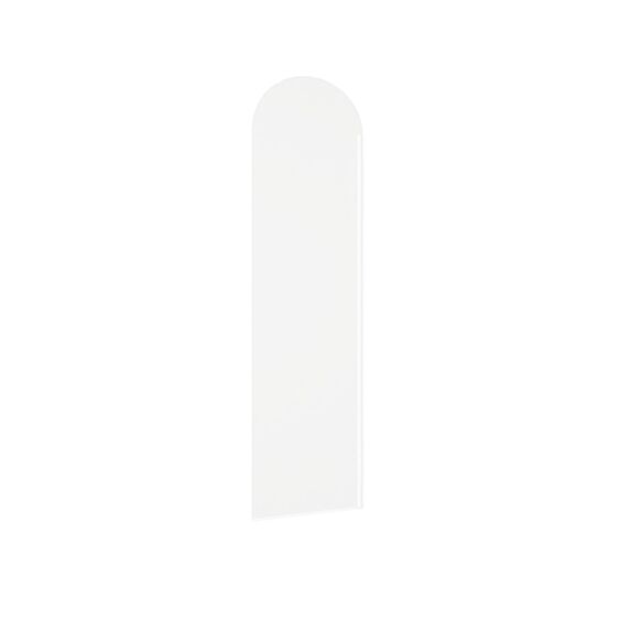 Vitre mobile pare baignoire verre trempé 6mm 34x135,6cm transparent - INVENTIV
