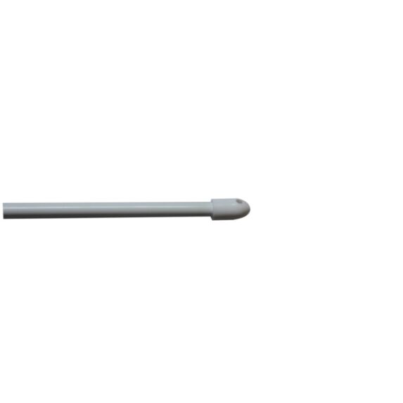 2 Barres Rideaux Rond Classique Extensible 80-140cm Blanc - 1ER