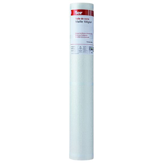 Toile de Verre Maille 100gr/m² 50m - INVENTIV
