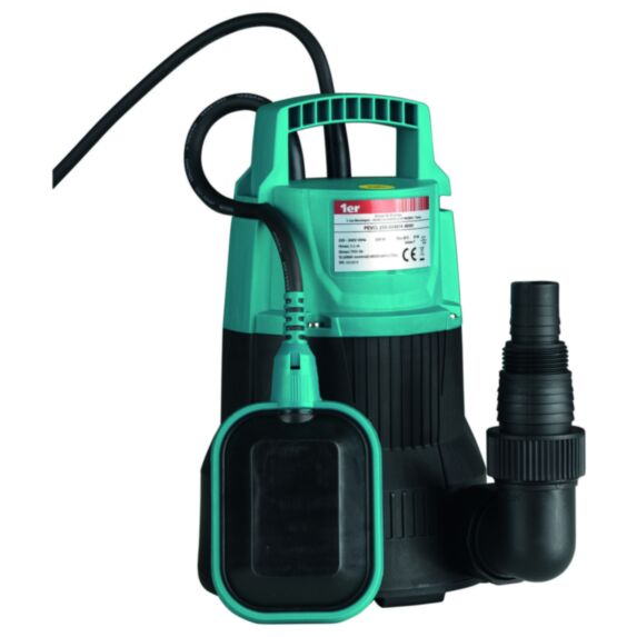 Pompe d'évacuation eaux claires 5m câble 250w noir - 1ER