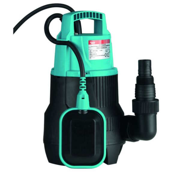Pompe d’évacuation eaux chargées 1er 400w 210x165x330mm noir/vert - 1ER