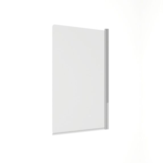 Pare baignoire 1 volet verre trempé 4mm 75x130cm transparent et profilé chromé - 1ER