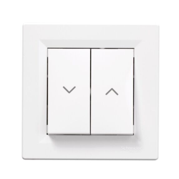 Interrupteur volet roulant Asfora blanc - SCHNEIDER ELECTRIC