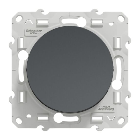 Poussoir à assembler Odace gris anthracite - SCHNEIDER ELECTRIC