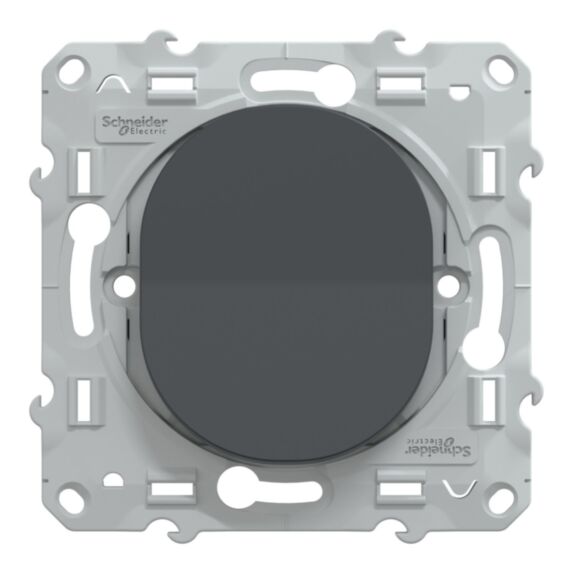 Interrupteur va-et-vient à assembler Ovalis anthracite - SCHNEIDER ELECTRIC