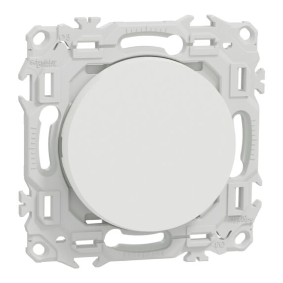 Interrupteur Odace va-et-vient ou poussoir blanc craie - SCHNEIDER ELECTRIC