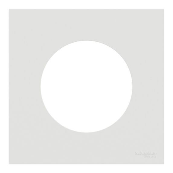 Plaque de finition 1 poste blanc craie - SCHNEIDER ELECTRIC