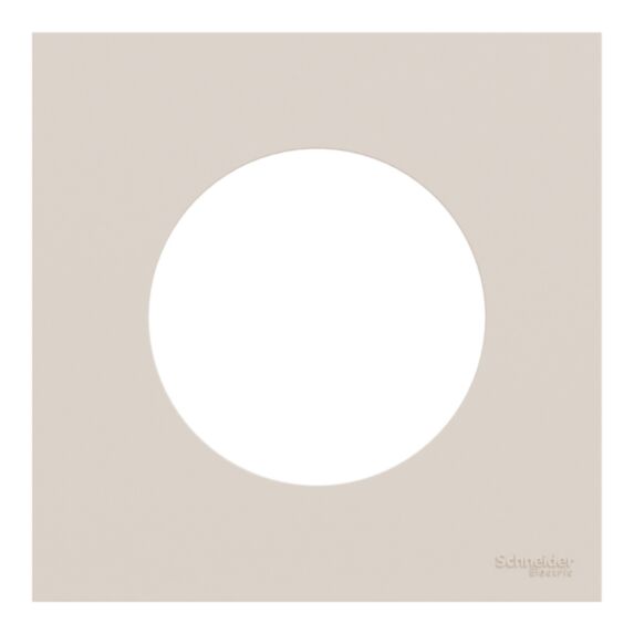 Plaque de finition 1 poste Beige sable - SCHNEIDER ELECTRIC