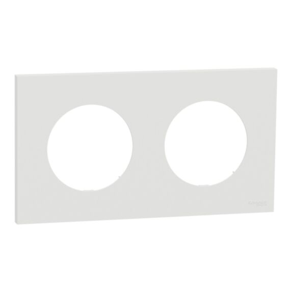 Plaque de finition 2 postes Blanc craie - SCHNEIDER ELECTRIC