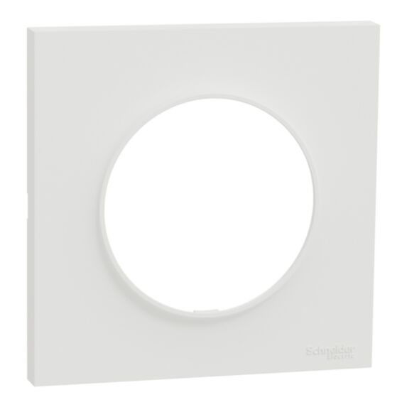 Plaque de finition Odace Origine 1 poste blanc - SCHNEIDER ELECTRIC