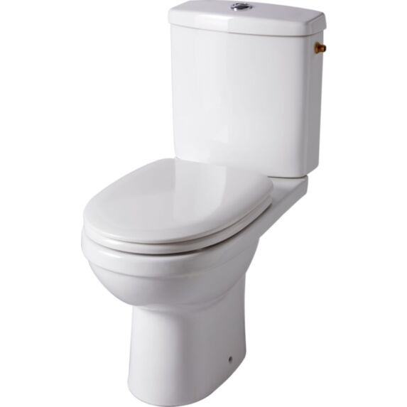 Pack WC à poser Modena abattant duroplast blanc - GODART