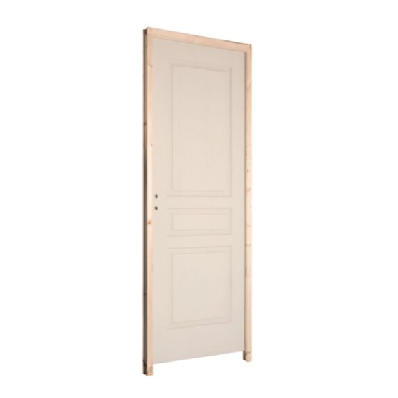 Bloc porte intérieur alvéolaire 204x83cm brut poussant droite - BALLAY
