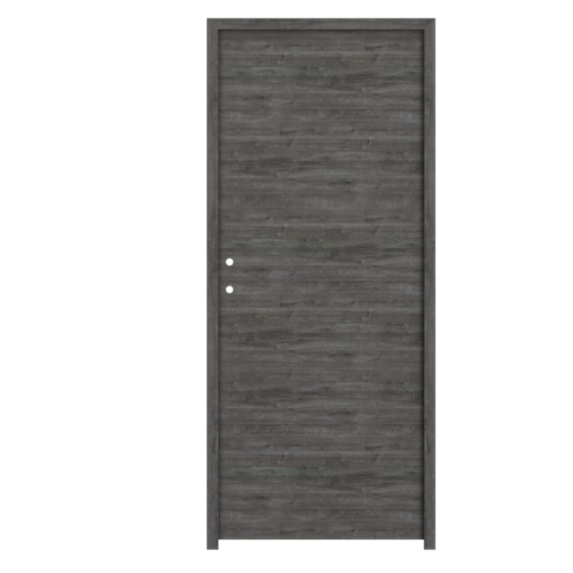 Bloc porte mélaminé anthracite PG 73cm - BALLAY