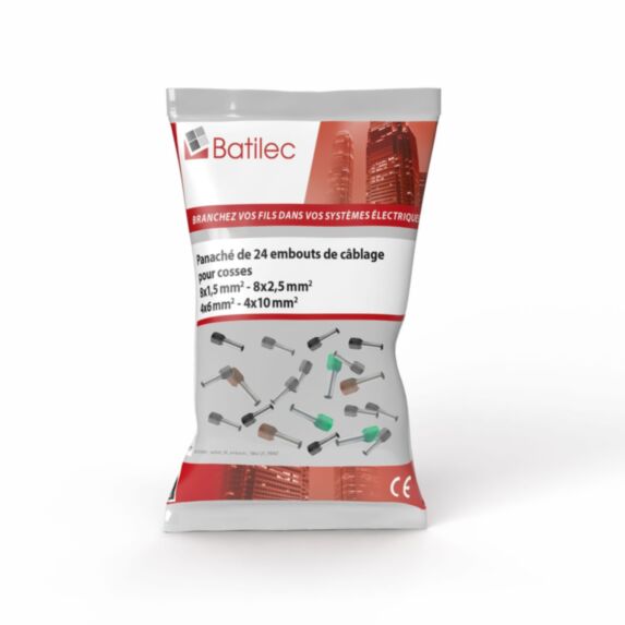 Sachet embouts de câblage 1,5-10 mm² x24 - BATILEC