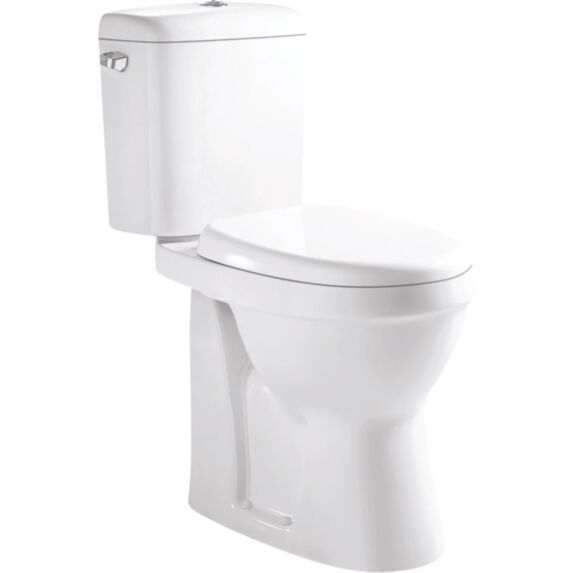 WC céramique à poser Alti 3/6L sans bride+abattant frein de chute