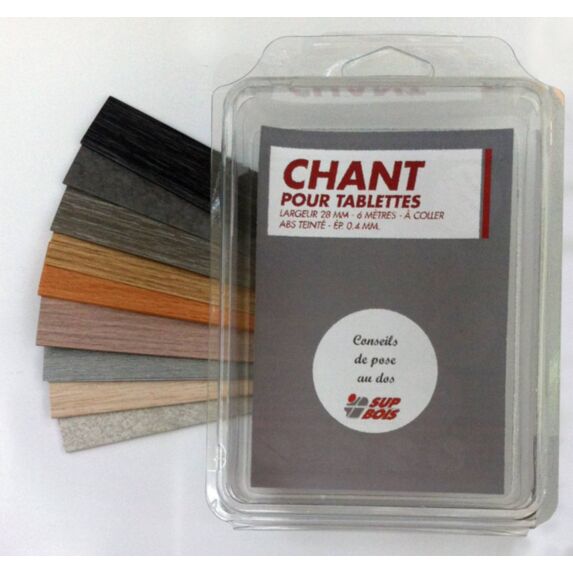 Chant à coller pour tablette coloris chêne blanchi