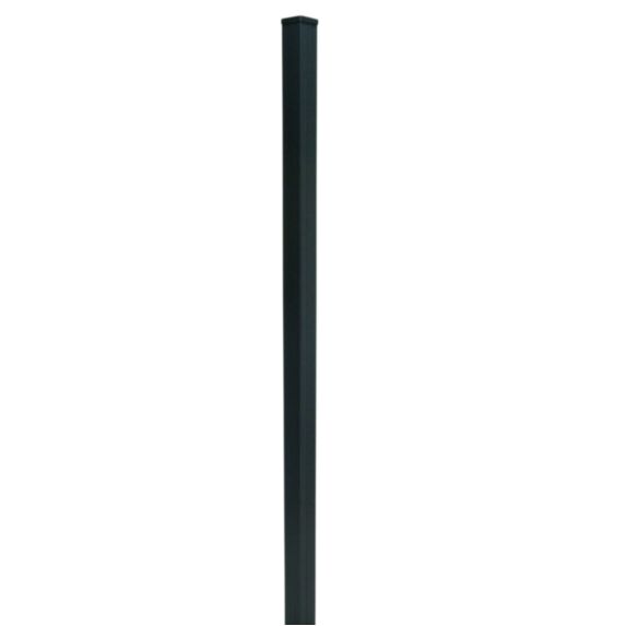 Poteau aluminium anthracite H.139cm sans base, Neva - KLIKSTROM