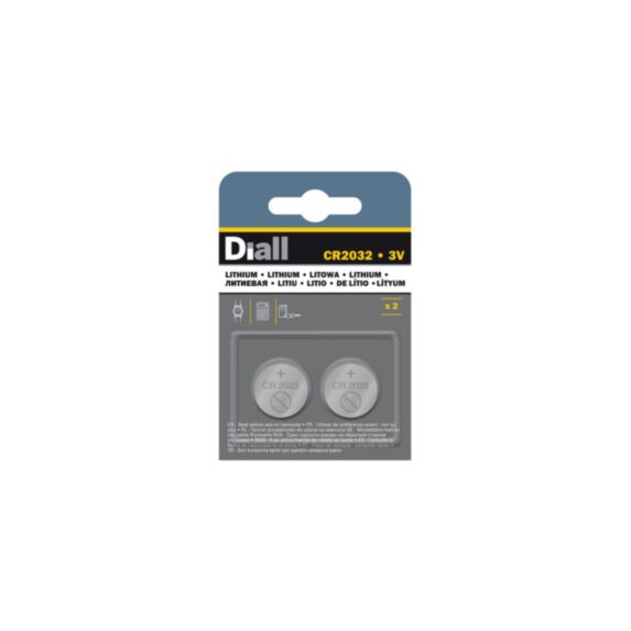 Pile au lithium CR2032 x2 - DIALL
