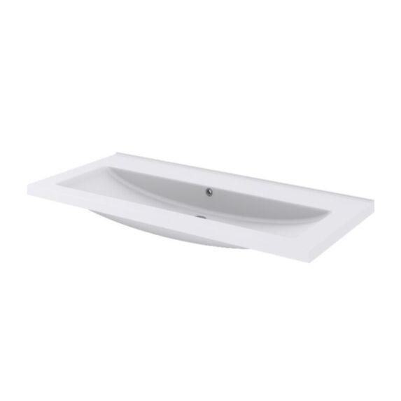 Plan vasque blanc Nira 100cm - GOODHOME