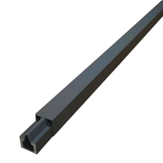 Profilé de départ et profilé de finition en aluminium anthracite pour clôture Neva - KLIKSTROM